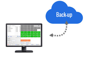 kassa software cloud back-up